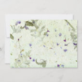 Hochzeit von gepressten Blume Einladung (Rückseite)