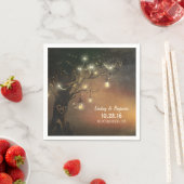 Hochzeit von Gläsern aus Fireflies Serviette (Beispiel)