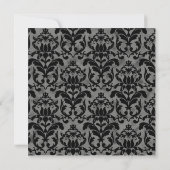 Hochzeit von Gold Art Deco Schwarz und Weiß Typogr Einladung (Rückseite)