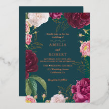 Hochzeit von Gold & Emerald Green