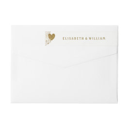 Hochzeit von Gold Glitzer Heart and Stars