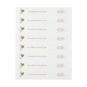 Hochzeit von Gold Glitzer Heart and Stars (Bogen)