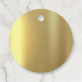 Hochzeit von Gold Glitzer Tropfen Geschenkanhänger (Rückseite)