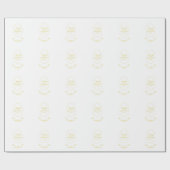 Hochzeit von Gold-Rose Geschenkpapier (Flach)