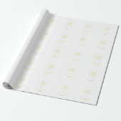 Hochzeit von Gold-Rose Geschenkpapier (Ungerollt)