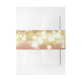 Hochzeit von Gold und Blush String Lights Einladungsbanderole