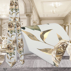 Hochzeit von Gold und Grün Krawatte