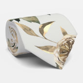 Hochzeit von Gold und Grün Krawatte (Gerollt)