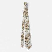 Hochzeit von Gold und Grün Krawatte (Rückseite)