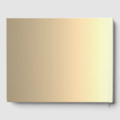 Hochzeit von Gold Wood Gästebuch (Rückseite)