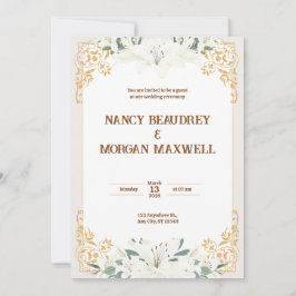 Hochzeit von Goldmedaille Einladung