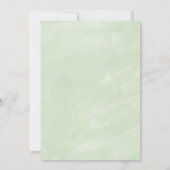 Hochzeit von Grasgras mit moderner Aquarellwiese B Einladung (Rückseite)