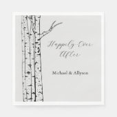 Hochzeit von Graubäumen Serviette (Vorderseite)