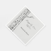 Hochzeit von Graubäumen Serviette (Ecke)