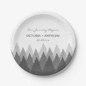 Hochzeit von Grauwald Pappteller (Vorderseite)