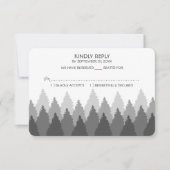 Hochzeit von Grauwald RSVP Karte (Vorderseite)