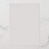 Hochzeit von Grün und Aqua-Blau Folieneinladung (Rückseite)