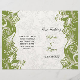 Hochzeit von Grün und Weiß