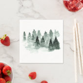 Hochzeit von Grün- und Weißwald Serviette (Beispiel)