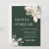 Hochzeit von Grünrasen Einladung (Vorderseite)