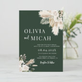 Hochzeit von Grünrasen Einladung (Stehend Vorderseite)