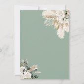 Hochzeit von Grünrasen Einladung (Rückseite)