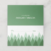 Hochzeit von Grünwald Platzkarte (Außenseite Aufgefaltet)