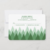 Hochzeit von Grünwald RSVP Karte (Vorderseite)