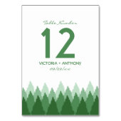 Hochzeit von Grünwald Tischnummer (Rückseite)