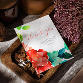 Hochzeit von hellen Wasserfarben Dankeskarte