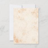 Hochzeit von Herbst Gewürzflora RSVP Karte (Rückseite)