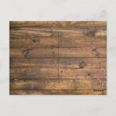 Hochzeit von Holz und Wildblume Postkarte (Rückseite)