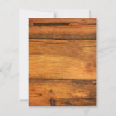 Hochzeit von Horseshoe und Satin-Western speichern Save The Date (Rückseite)