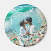 Hochzeit von hübschem Foto Magnet (Vorne)