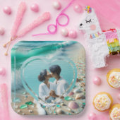 Hochzeit von hübschem Foto Pappteller (Party)