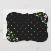 Hochzeit von hübschen Blumen und Dosen Save The Date (Rückseite)