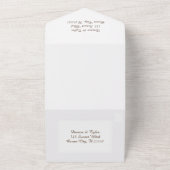 Hochzeit von hübschen Meeres- und Meergläsern All In One Einladung (Außenbereich)