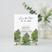 Hochzeit von hübschen Wasserfarben Ankündigungspostkarte (Stehend Vorderseite)