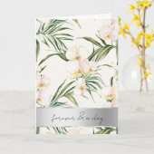 Hochzeit von hübschen Weißcreme-Orchideen Karte (Gelbe Blume)