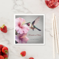 Hochzeit von Hummingvogel und Hibiskus | Grau