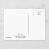 Hochzeit von Hydrangeas Save the Date Ankündigungspostkarte (Rückseite)