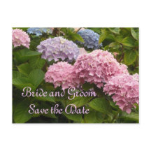Hochzeit von Hydrangeas Save the Date