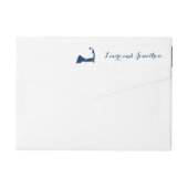 Hochzeit von Kap-Kabeljau in Navy und White Harwic (Rückseite)