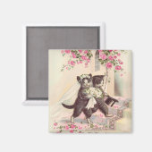 Hochzeit von Katzen Magnet (Vorderseite/Rückseite)