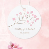 Hochzeit von Kirschblüten Geschenkanhänger