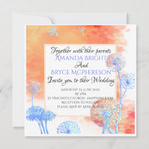 Hochzeit von Kronleuchtern und Aquarellwolken