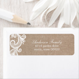 Hochzeit von Lace und Burlap