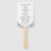 Hochzeit von leichten Blaupinkfarbenen Hydrangeas Fächer (Rückseite)