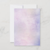 Hochzeit von leichten Blaupinkfarbenen Hydrangeas  RSVP Karte (Rückseite)