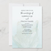 Hochzeit von leichten Eisblauen Kristallen Einladung (Vorderseite)